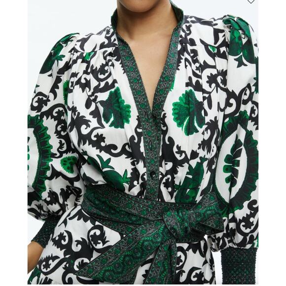 Alice And Olivia Dress Cora Volume Size Large Retails $770 - Picture 4 of 9